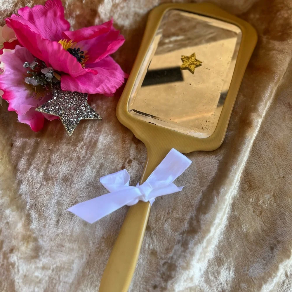 Vintage 1920s Handheld Vanity Boudoir Mirror